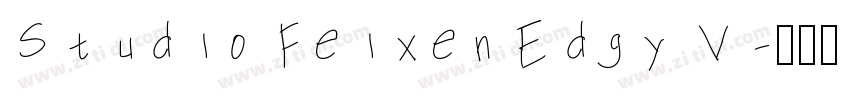 Studio Feixen Edgy V字体转换